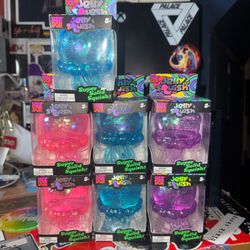 Needoh Jelly Squish in Pink ,Purple and Blue (LOT OF 7)