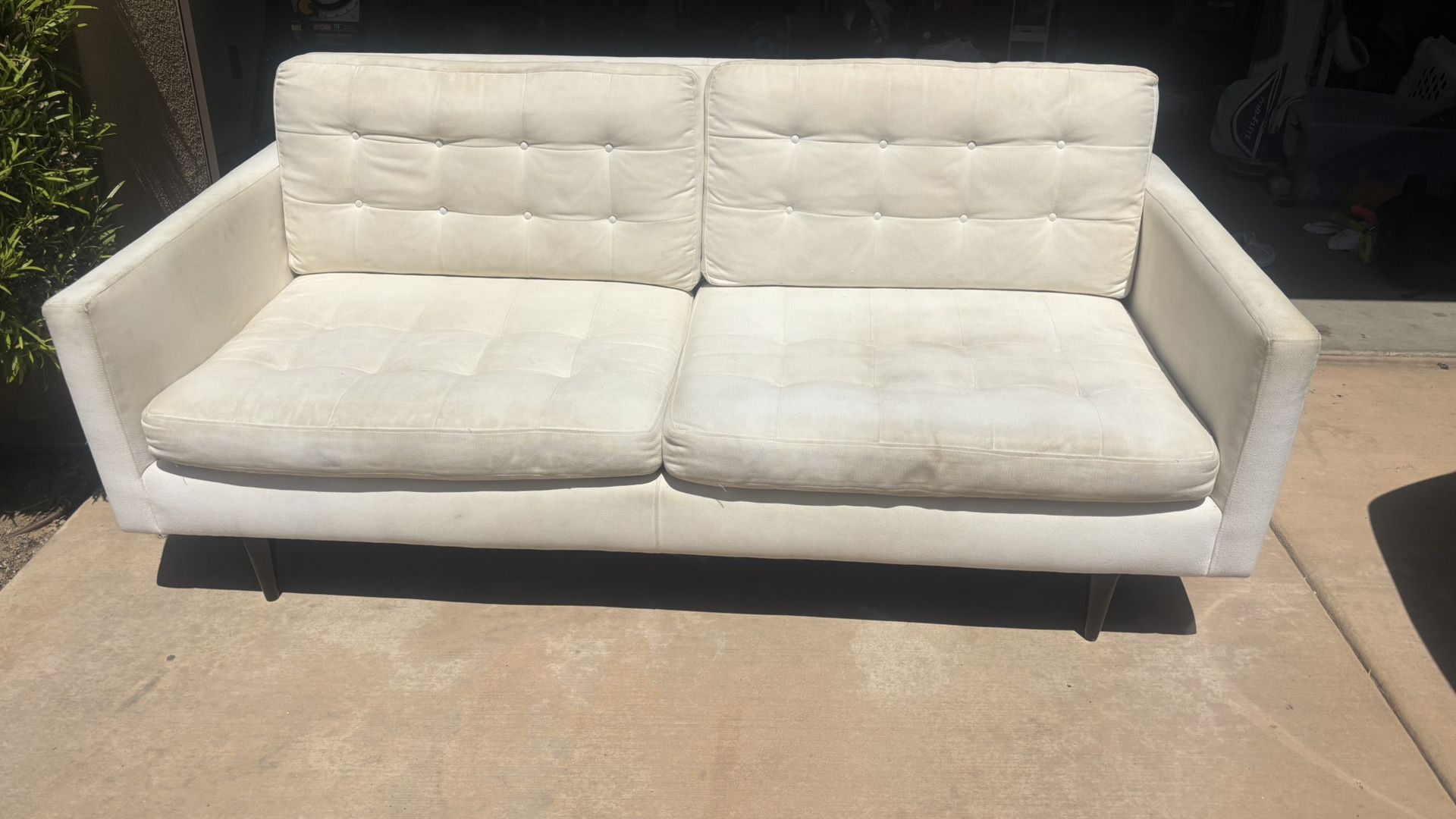 free white couch