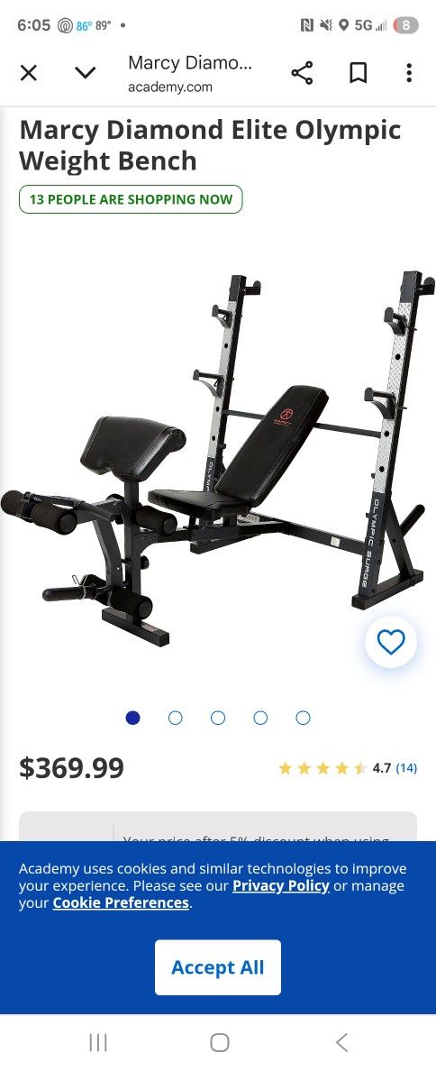 MARCY DIAMOND ELITE WEIGHT SET With BIGGENS WEIGHT SETS 25 AND 35lbs
