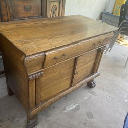Vintage Wooden TV Stand 