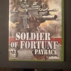 Soldier fortune payback Xbox 360