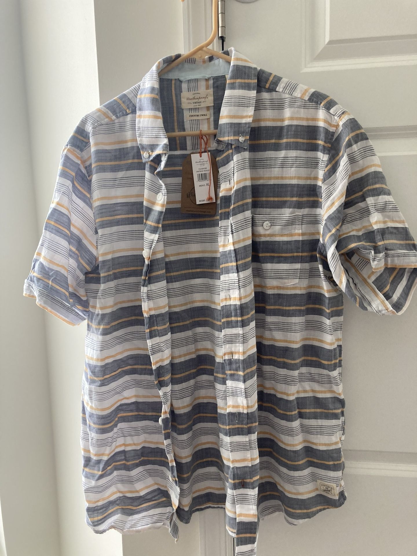 Weatherproof vintage mens button up Xl new with tag