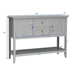 All New Sideboard Buffet Table With Drawers 