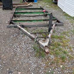 Trailer 12 Feet Long 5‘4“ Wide Needs To Hubs Assemblies do have the tires for it. $500 as is.