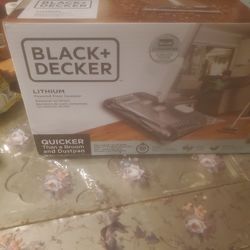 Black Decker Lithium Powered Floor Sweeper