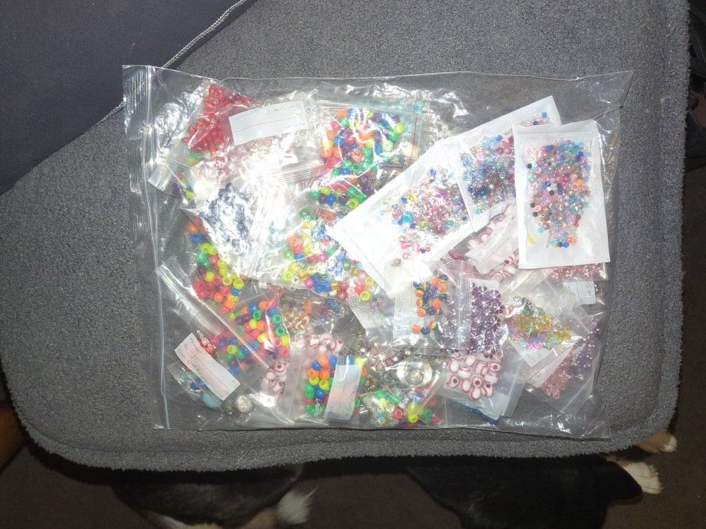 Lot Of 43 Bags Misc Beads