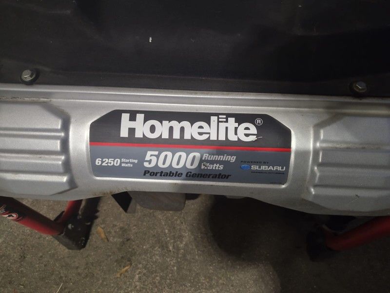 Homelite Generator 5000 Subaru Motor 
