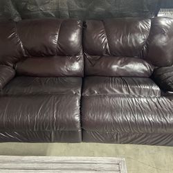 Leather couches