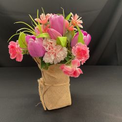 Faux floral arrangement