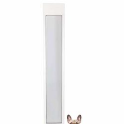 PetSafe Doggy Door For Sliding Glass Doors No-Cut Adjustable Height 75 7/8" to 81" Medium Dogs NEW 