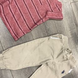 Size 2 T Outfit . Polo Pants +Cat&Jack Shirt . 