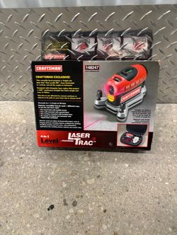 Craftsman 4-in-1 Level with Laser Trac, leveling tool ..  brand new in box .. $50