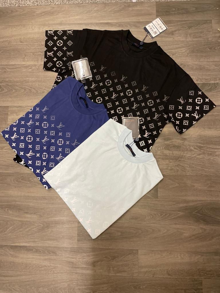 Louis Vuitton, Shirts, Louis Vuitton Monogram Gradient T Shirt Grey