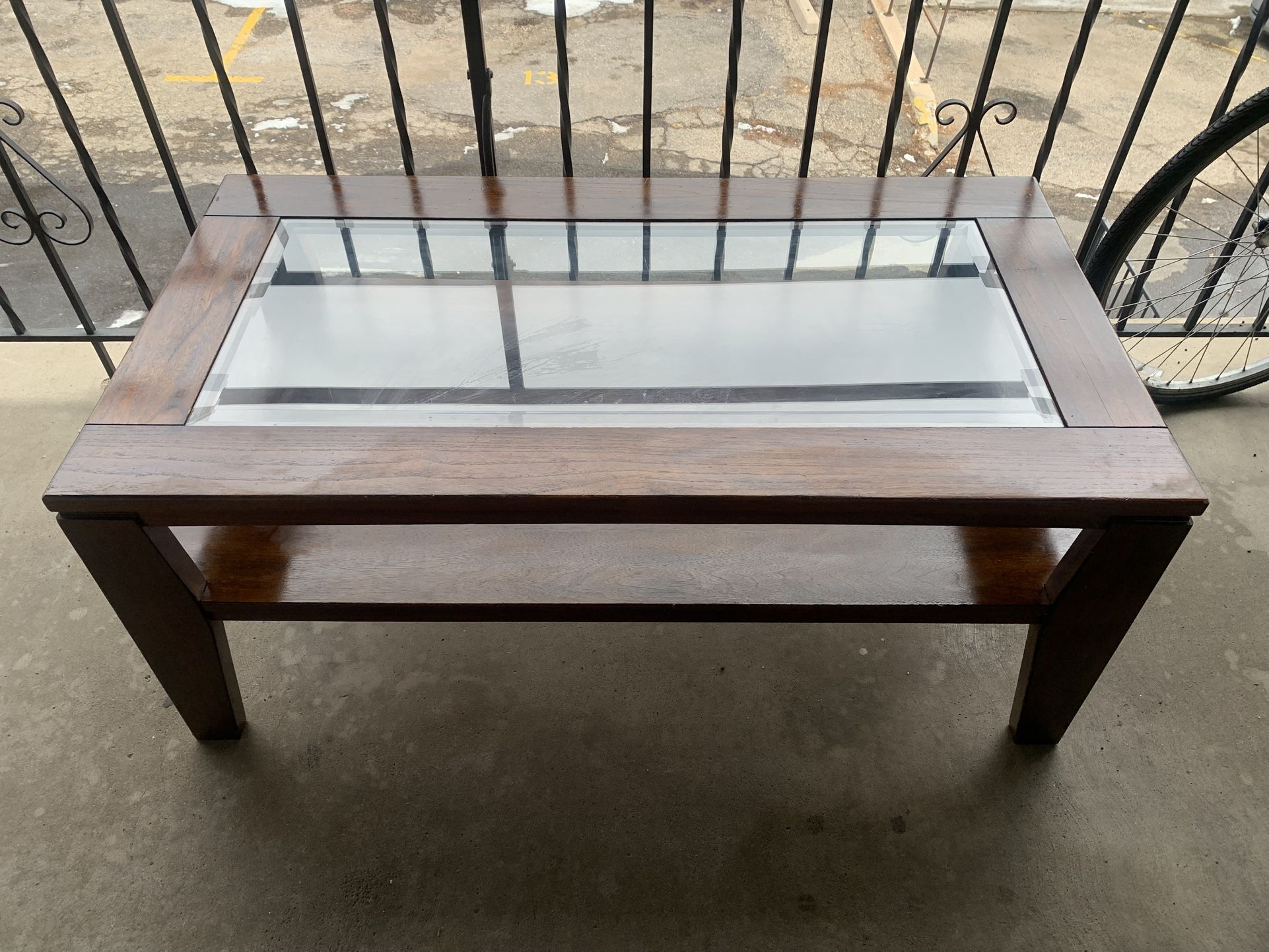 Glass-topped Coffee Table