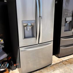 Kenmore 3 Door Stainless Steel Refrigerator 