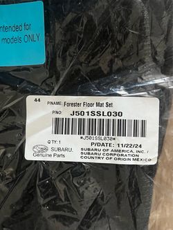 Subaru Hybrid Forester 2025 Accessory Carpet Set NWT