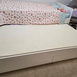 Twin Bed frame w/pull-out bed