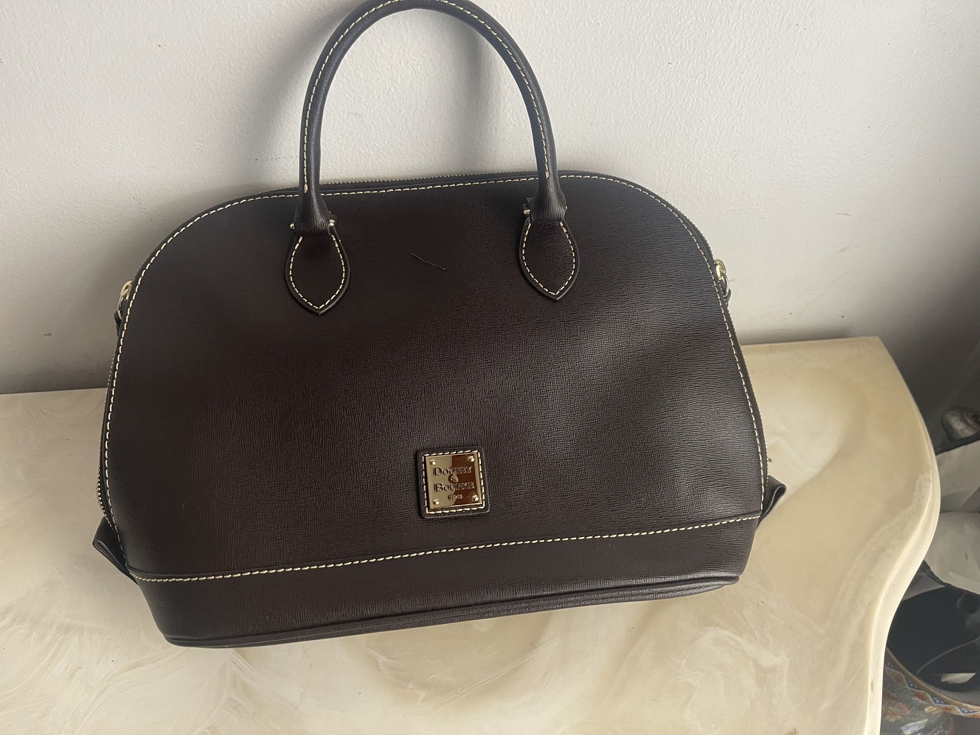Dooney And Bourke Black Leather Satchel