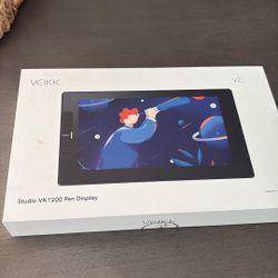 VEIKK VK1200 V2 Drawing Tablet with Screen,11.6-inch Full-Laminated Graphic Drawing Monitor,2 Battery-Free Pens with Tilt Function,6 Customizable Keys