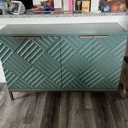 Beautiful Green Cabinet Sideboard Buffet 