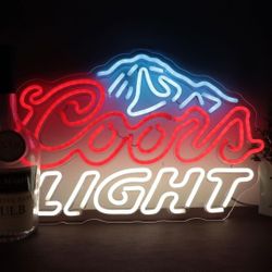 Led Neon Coor Light Sign, Almost 2 Feet Wide