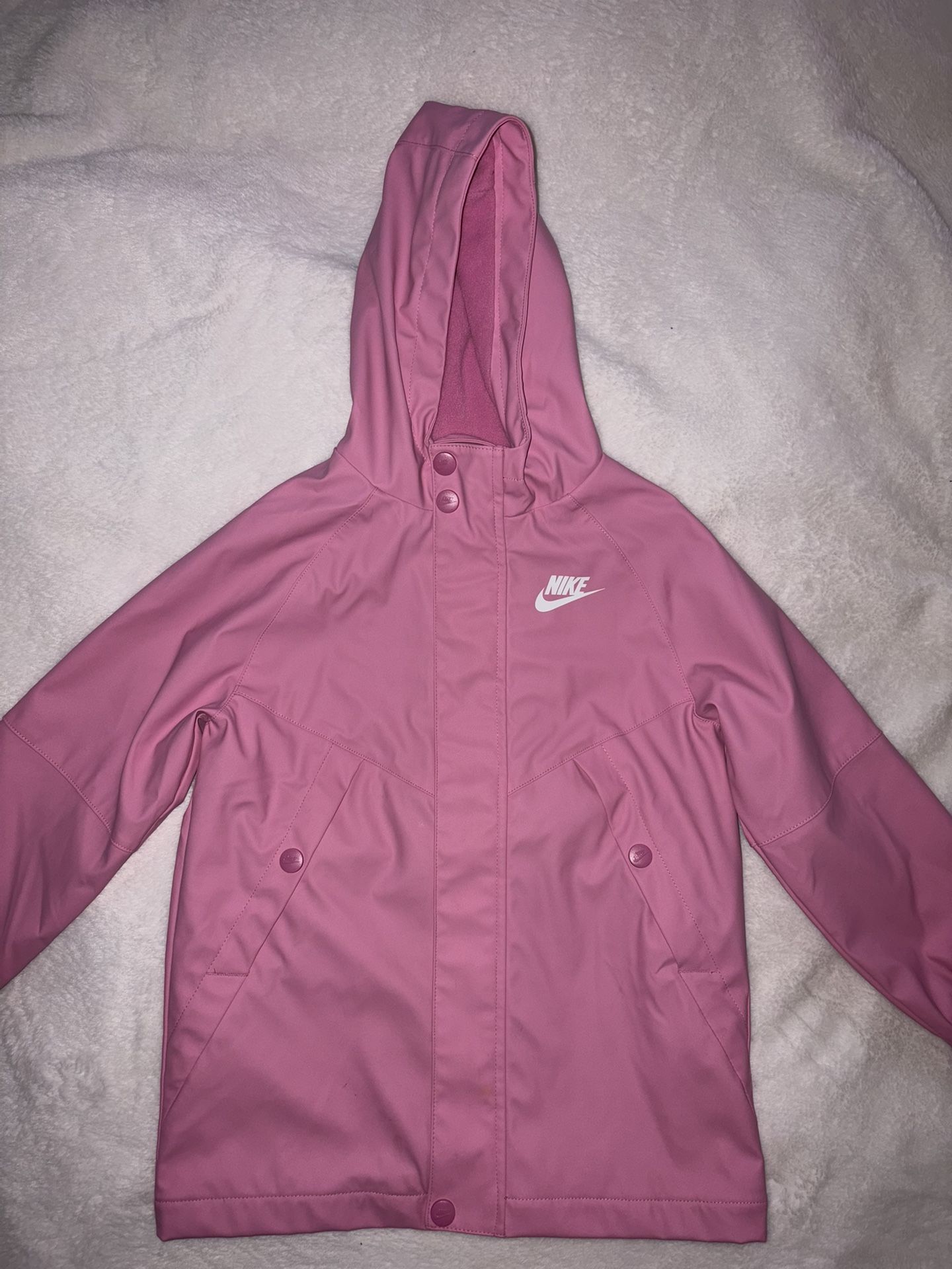 Pink Nike Raincoat Girls Size 6/7