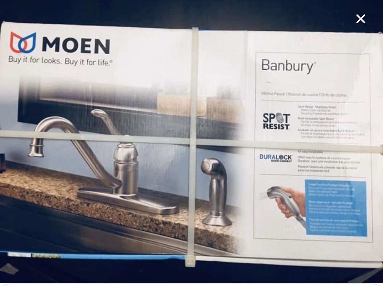 New In Box - MOEN Kitchen Faucet- selling for $72 at Homedepot