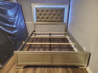 Free local delivery full bed frame with LED lights new in boxes