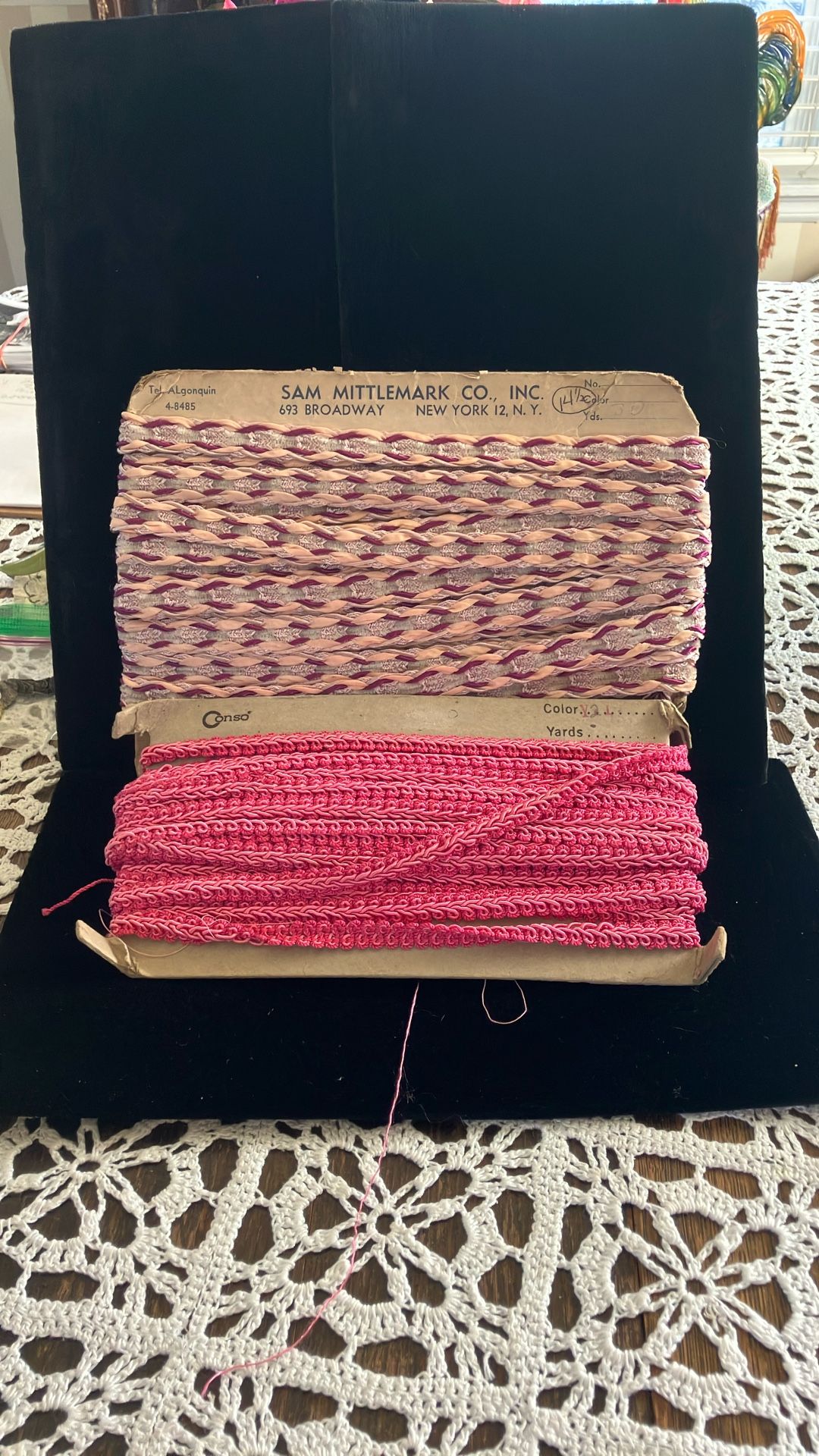Vintage Pink Upholstery Ribbon