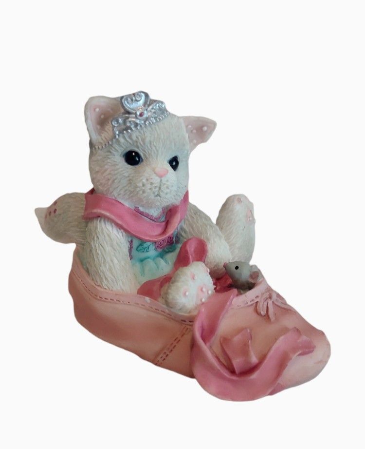 Vintage 2001 Enesco Calico Kittens "We're Partners In The Dance Of Life" Figurine