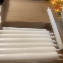 White 15 Pcs Taper Candles