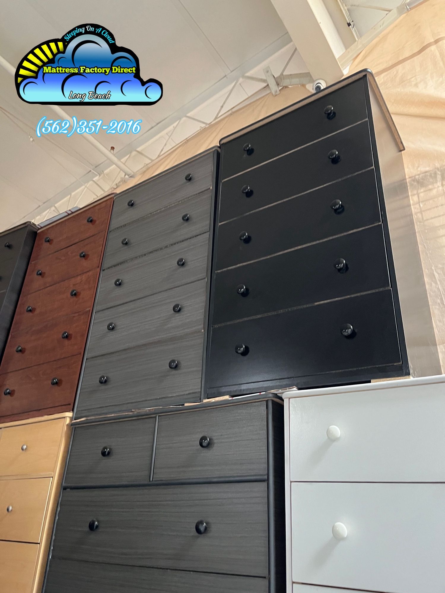 Grey 2 Knob Dresser Chest Cajonera Nueva Bonita