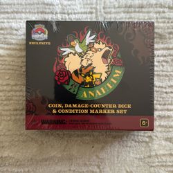 Pokemon Arcanine Coin & Marker Set Rockabilly Exclusive 