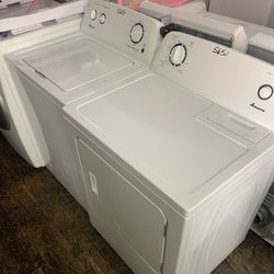 White Amana Affordable Washer And Dryer Set