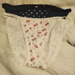 VICTORIA'S SECRET/PINK 2 PC. BIKINI PANTIES XLARGE NWT 