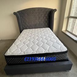 THICK 17IN BRAND NEW QUEEN PILLOWTOP MATTRESS AND BOXSPRING SAME DAY DELIVERY 