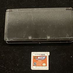 Nintendo 3DS 2GB Handheld System - Cosmo Black + 1 Game Cartridge (NASCAR)