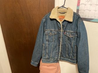 Levi Mens Sherpa Trucker Jacket Size Small