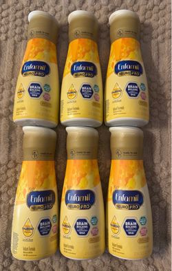 New Six (6) Enfamil Ready To Use Neuro Pro Baby Formula 32 Oz Each - 6 pack Expires 10/1/2026