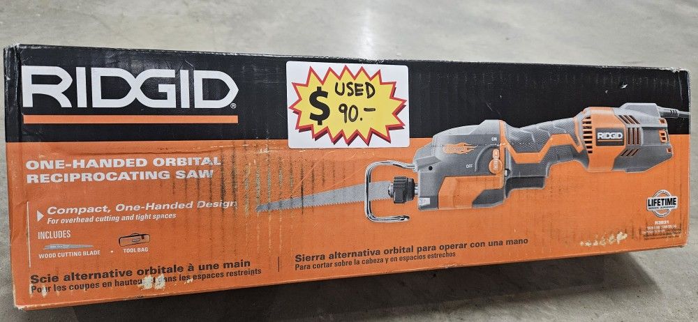 Used RIDGID reciprocating saw