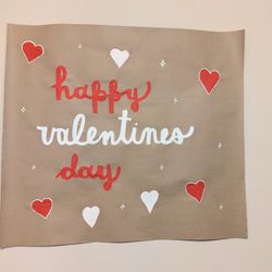 Handmade Happy Valentine's Day Poster