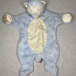 "Douglas Baby Sshlumpies" cuddle sleeping bear blue lovey security blanket $15 FIRM