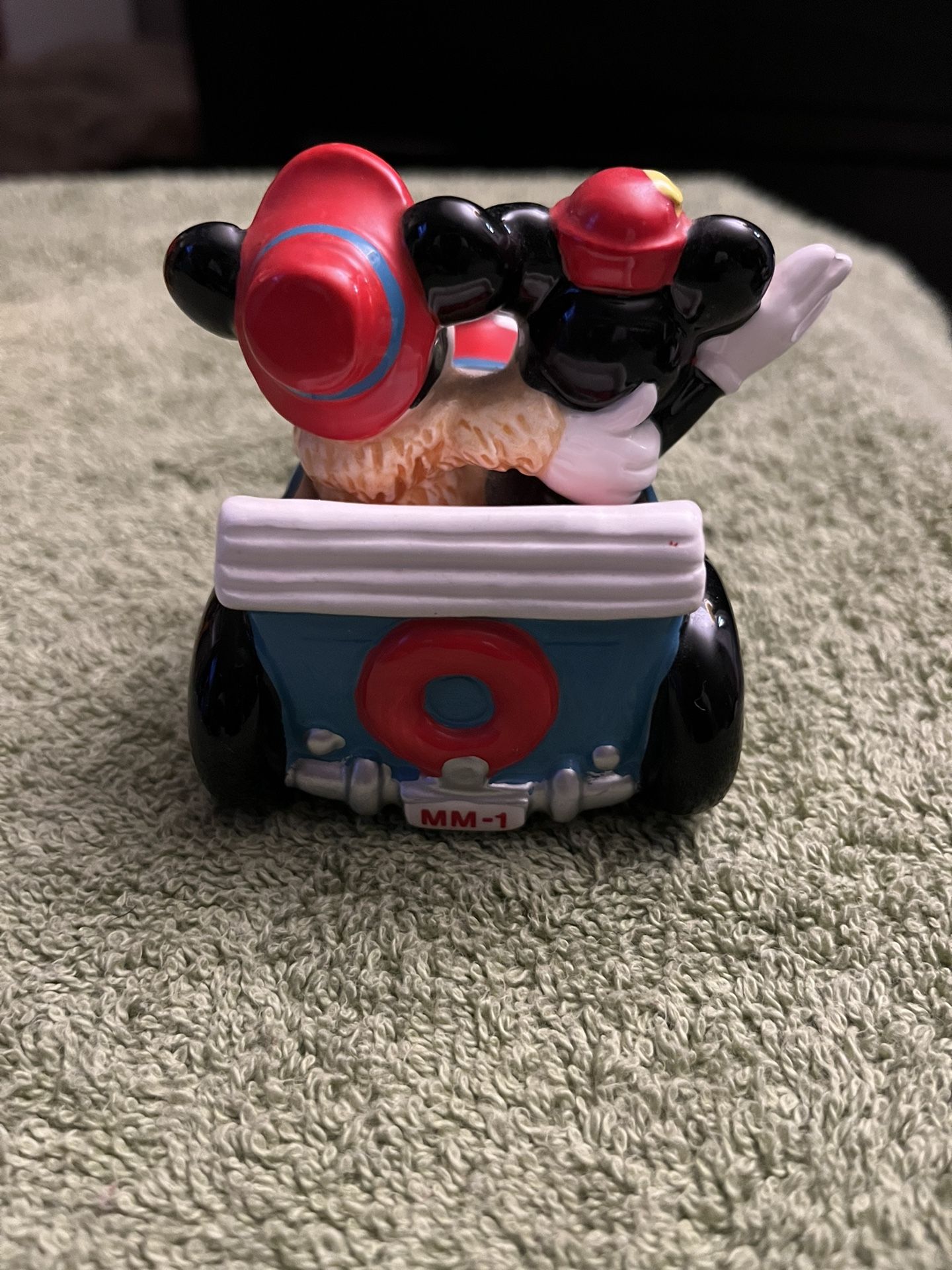 Mickey And Minnie Ceramic Car