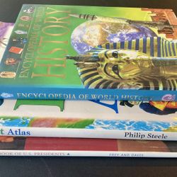 Large Educational Picture Books Oversized History Presidents Atlas