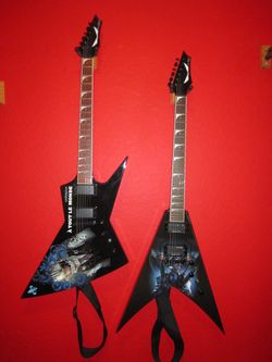 Rare Dave Mustaine Dean signature Guitar Set