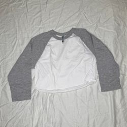 American Apparel Classic Cropped 3/4 Sleeve Poly Cotton Raglan Tee