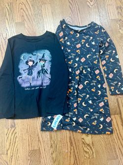 Girls Halloween Shirt *New* & Dress