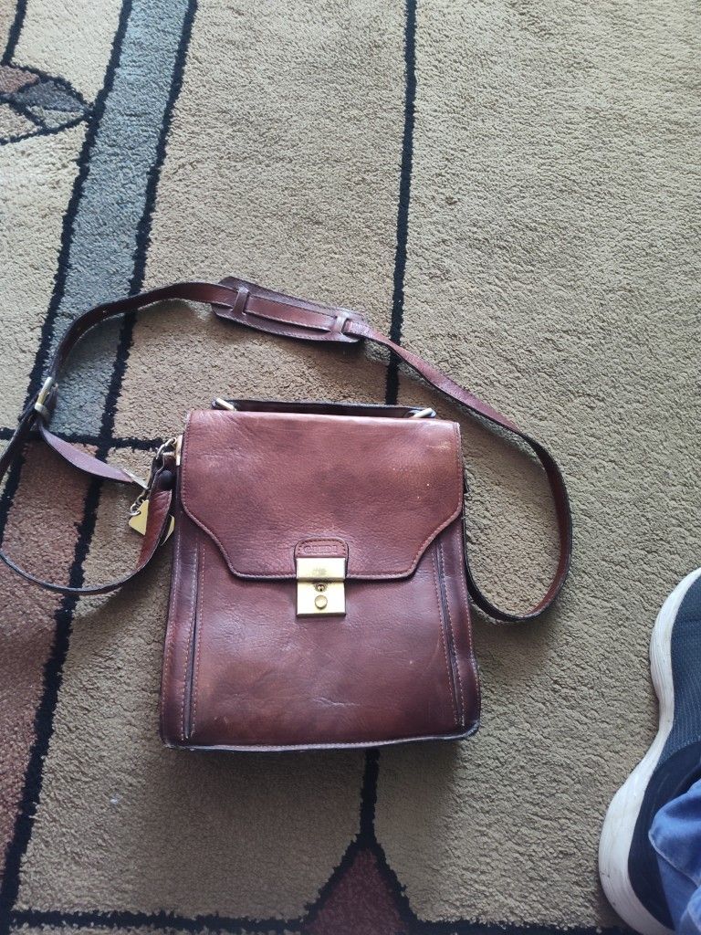 1960 Giudi Italian Leather Messenger Bag