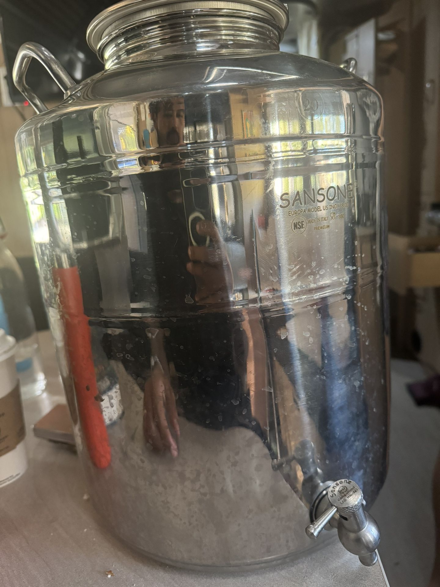 sansone 5 gallon 20 L stainless steel water container