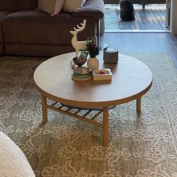 Listerby Oak Veneer Coffee Table